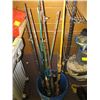 Image 2 : BUCKET OF ASST. FISHING RODS, REELS, ETC.