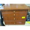 Image 1 : WOODEN FISHING BOX WITH ASST. LURES, ETC.