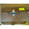 Image 1 : WOODEN BOX WITH ASST. FISHING LURES & SCALES