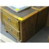 Image 2 : 4 PIECE BEDROOM SUITE, MIRRORED DRESSER, CHEST OF DRAWERS & 2 NIGHTSTANDS