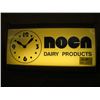 Image 1 : NOCA DAIRY PRODUCTS LIGHTED SIGN & CLOCK