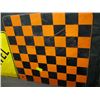 Image 1 : CHECKPLATE ORANGE & BLACK SIGN