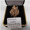 Image 1 : LADIES 10KT GOLD RING, 5.2G