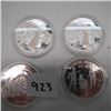 Image 2 : 4 CANADIAN SILVER $1 COINS, 23.17G OF PURE .999 SILVER (TAX EXEMPT)