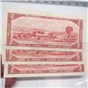 Image 2 : 3 1954 CANADIAN $2 BILLS
