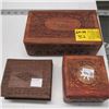 Image 1 : 3 WOODEN BOXES