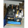 Image 2 : 2 BOXES OF MISC. UMBRELLA, POWER BARS, CLOCK, ETC.