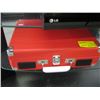 Image 1 : SMALL PORTABLE RECORD PLAYER, RED CASE