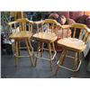 Image 1 : 3 WOODEN STOOLS