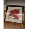 Image 1 : 2 FRAMED PRINTS OF THE FLOWERS, 1 WITH SMALL CRACK IN GLASS