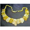 Image 1 : Natural Baltic Amber Chunks 20" Necklace
