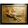 Image 1 : Unicorn Pegasus Carved Wooden Plaque
