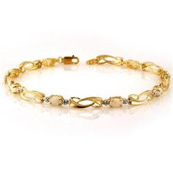 BRACELET 2.02ctw ACA Certified DIAMOND & OPAL GOLD