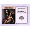Image 1 : 1566 KB Hungary Denar 'Madonna and Child' Coin NGC XF40 w/ Story Box