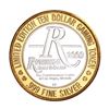 Image 2 : .999 Silver Riviera Hotel & Casino Las Vegas $10 Casino Limited Edition Gaming Token