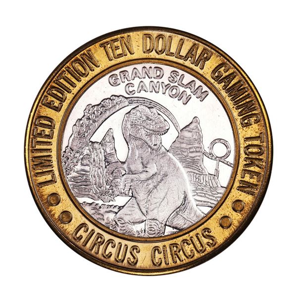 .999 Silver Circus Circus Hotel & Casino $10 Limited Edition Casino Gaming Token