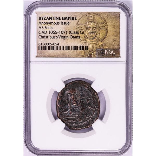 AD 1065-1071 Byzantine Empire AE Follis Ancient Coin NGC Graded