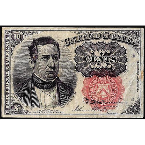 1874 Fifth Issue Ten Cents Fractional Currency Note