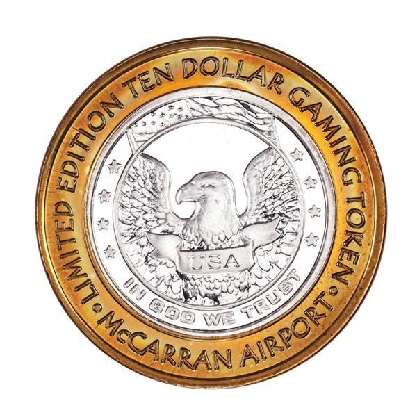 .999 Silver McCarran International Airport Las Vegas, NV $10 Limited Casino Token