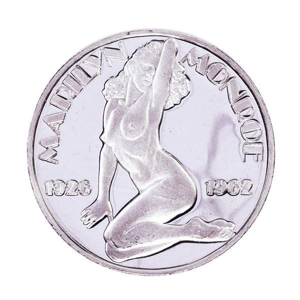 1926-1962 Marilyn Monroe Proof 1oz .999 Fine Silver Round