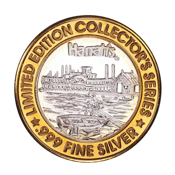 .999 Silver Harrah's Casino Tunica, Mississippi $10 Casino Limited Edition Gaming Token