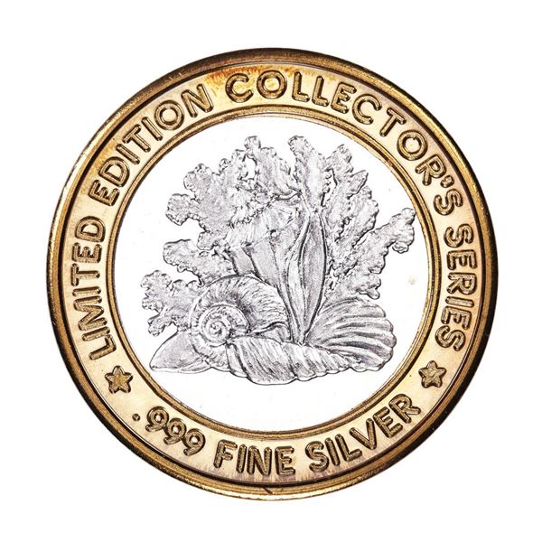 .999 Fine Silver Players Island Casino $10 Casino Limited Edition Gaming Token