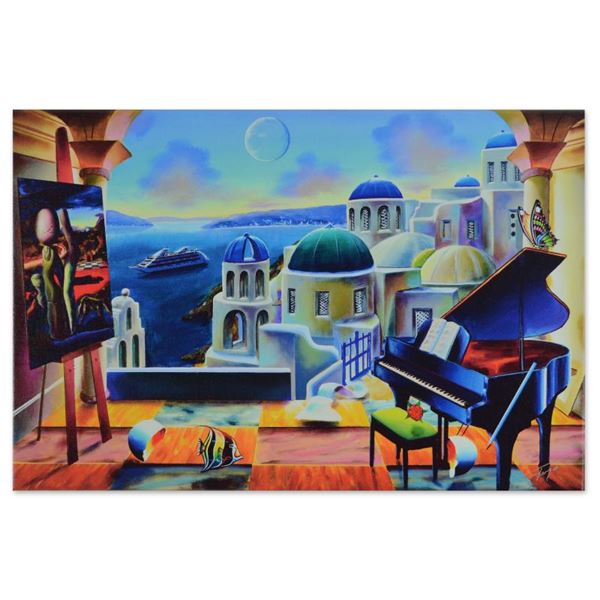 Ferjo "Santorini At Dusk" Limited Edition Giclee on Canvas