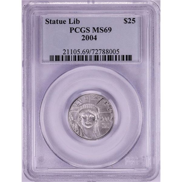 2004 $25 Platinum American Eagle Coin PCGS MS69