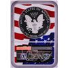 Image 2 : 2019-W $1 Proof American Silver Eagle Coin NGC PF70 Ultra Cameo Congratulations Flag