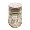 Image 1 : Roll of (20) Mixed Date Franklin Half Dollar Coins