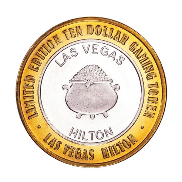.999 Silver Hilton Las Vegas, Nevada $10 Casino Limited Edition Gaming Token