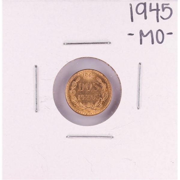 1945 Mexico Dos Pesos Gold Coin