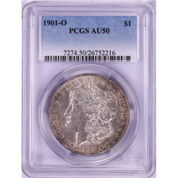 1901-O $1 Morgan Silver Dollar Coin PCGS AU50