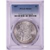 Image 1 : 1887 $1 Morgan Silver Dollar Coin PCGS MS64