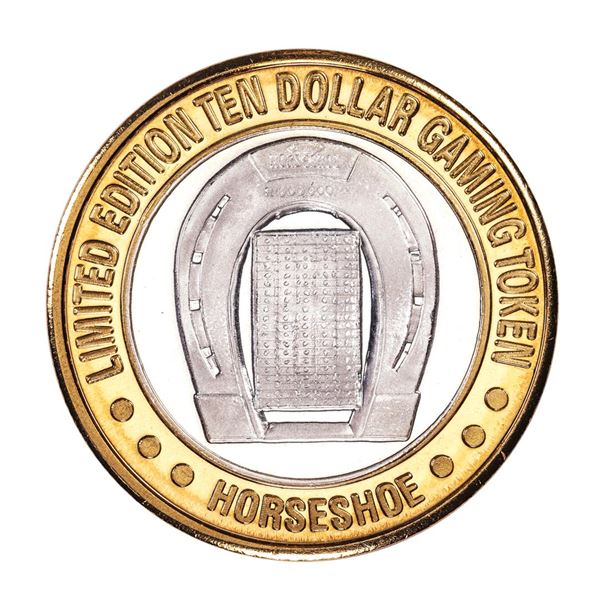 .999 Silver Binions Horseshoe Las Vegas, NV $10 Casino Limited Edition Gaming Token