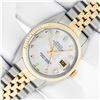 Image 2 : Rolex Men's Two Tone Mother Of Pearl VS Diamond Datejust Wristwatch With Rolex Box