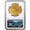 Image 2 : 1907 High Relief $20 Flat Rim St. Gaudens Double Eagle Gold Coin NGC AU Details