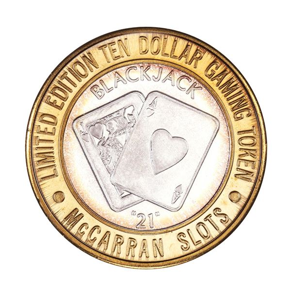 .999 Silver McCarran International Airport Las Vegas, NV $10 Limited Casino Token