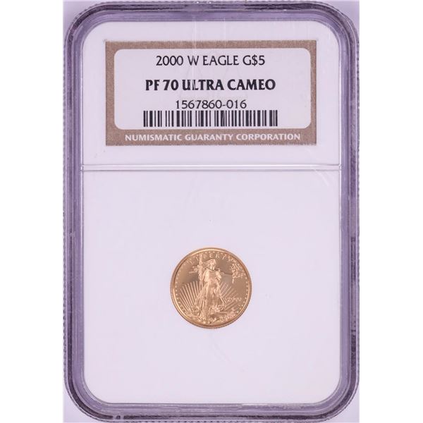 2000-W $5 Proof American Gold Coin NGC PF70 Ultra Cameo