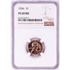 Image 1 : 1956 Proof Lincoln Wheat Cent Coin NGC PF69RD