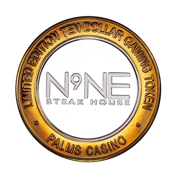 .999 Silver Palms Casino Las Vegas Nevada $10 Limited Edition Gaming Token