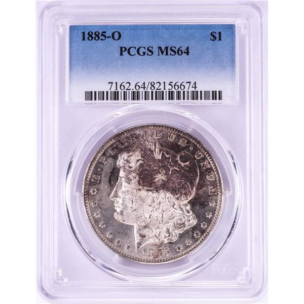 1885-O $1 Morgan Silver Dollar Coin PCGS MS64