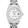 Image 1 : Rolex Ladies Stainless Steel White Diamond Oyster Perpetual Datejust Wristwatch