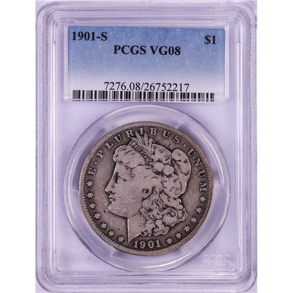 1901-S $1 Morgan Silver Dollar Coin PCGS VG08