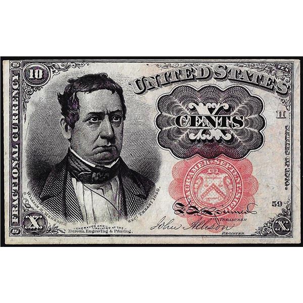 1874 Fifth Issue Ten Cents Fractional Note