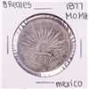 Image 1 : 1877 Mo MH Mexico 8 Reales Silver Coin
