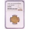 Image 1 : AH451-492 Ghaznavid Dinar A-1637 Ibrahim Gold Coin NGC Genuine