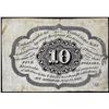 Image 2 : 1862 First Issue Ten Cents Fractional Currency Note