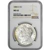 Image 2 : 1884-O $1 Morgan Silver Dollar Coin NGC MS62 Great Toning