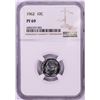 Image 1 : 1962 Proof Roosevelt Dime Coin NGC PF69